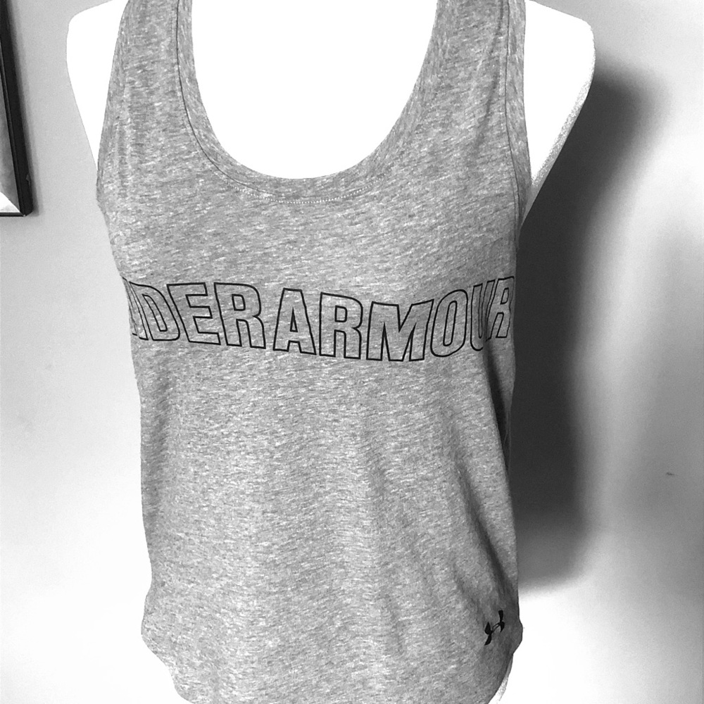 Underarmour gray tank top sz S